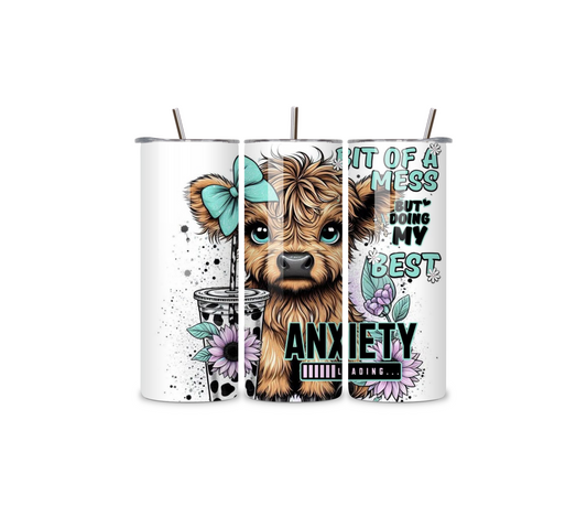 Cute Highland Cow Anxiety