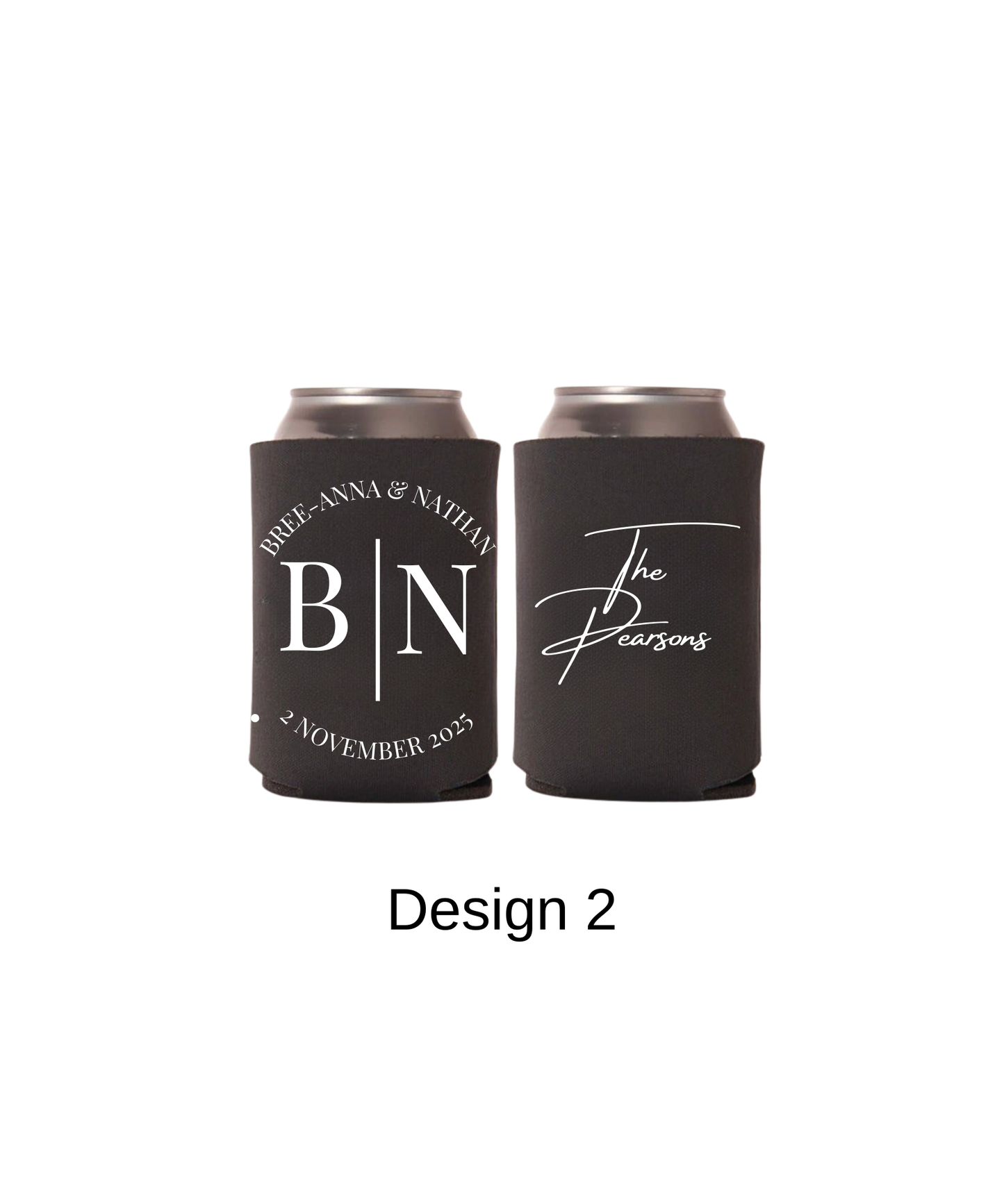 Engagement & Wedding Stubby Coasters - 4 designs