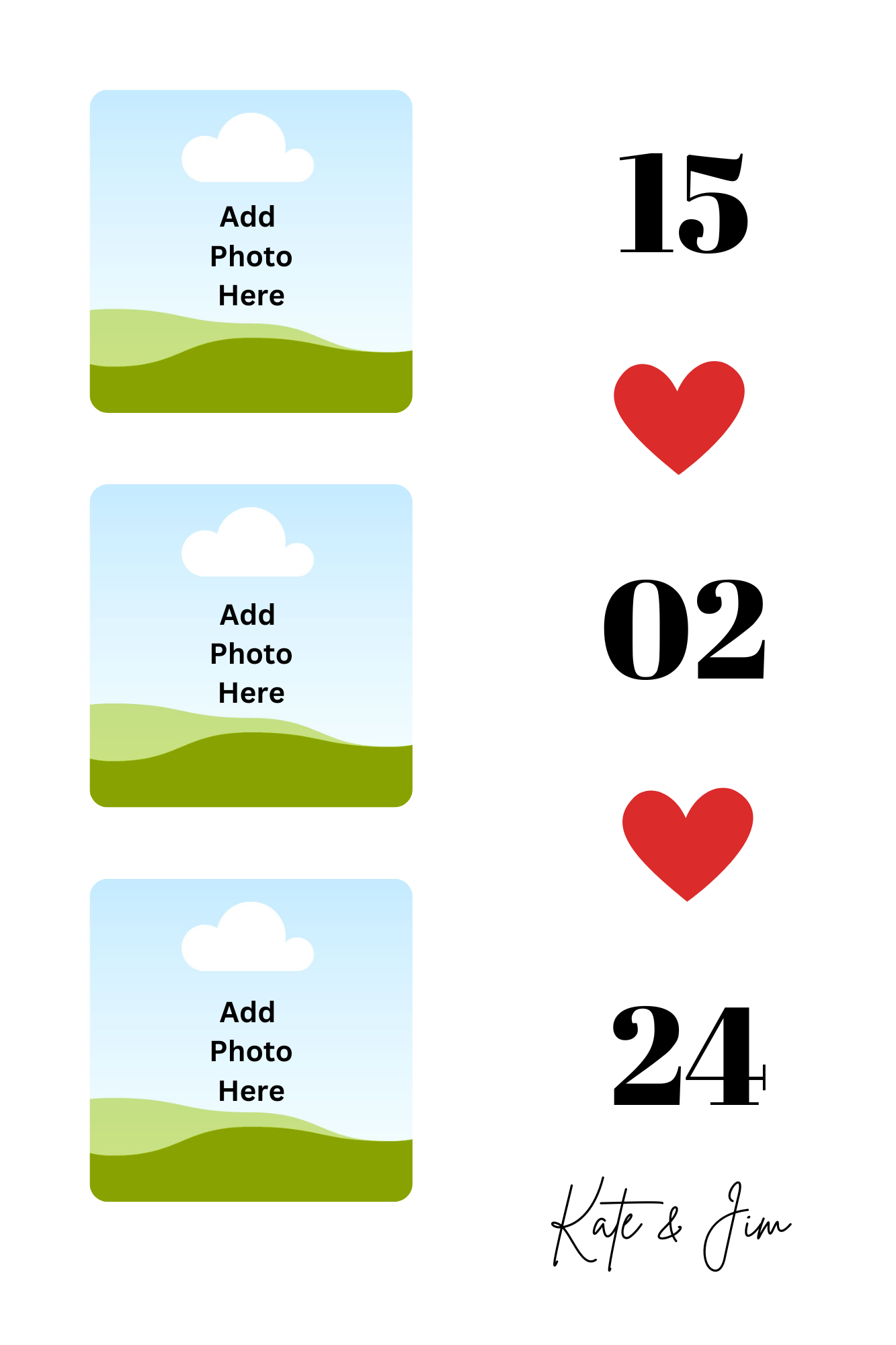 Valentine's Day & Anniversary Personalised Frames (4 Designs)