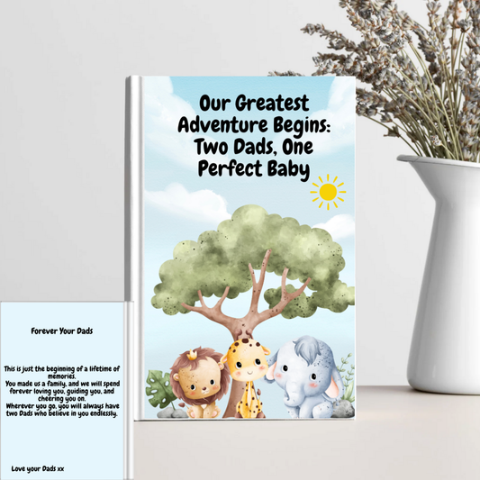 Baby Milestone Journal for Two Dads | First Year Memory Book - Digital Download