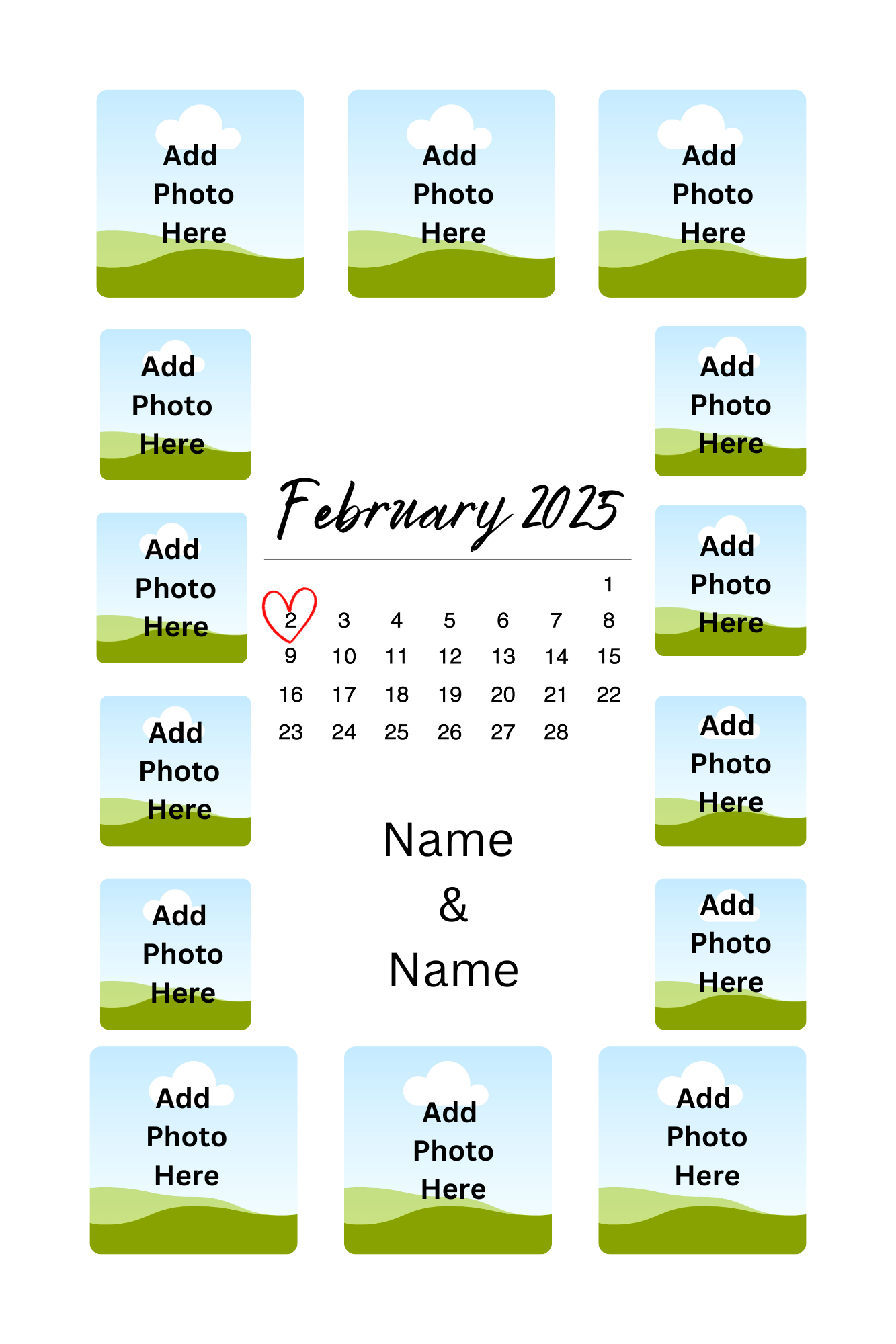 Valentine's Day & Anniversary Personalised Frames (4 Designs)