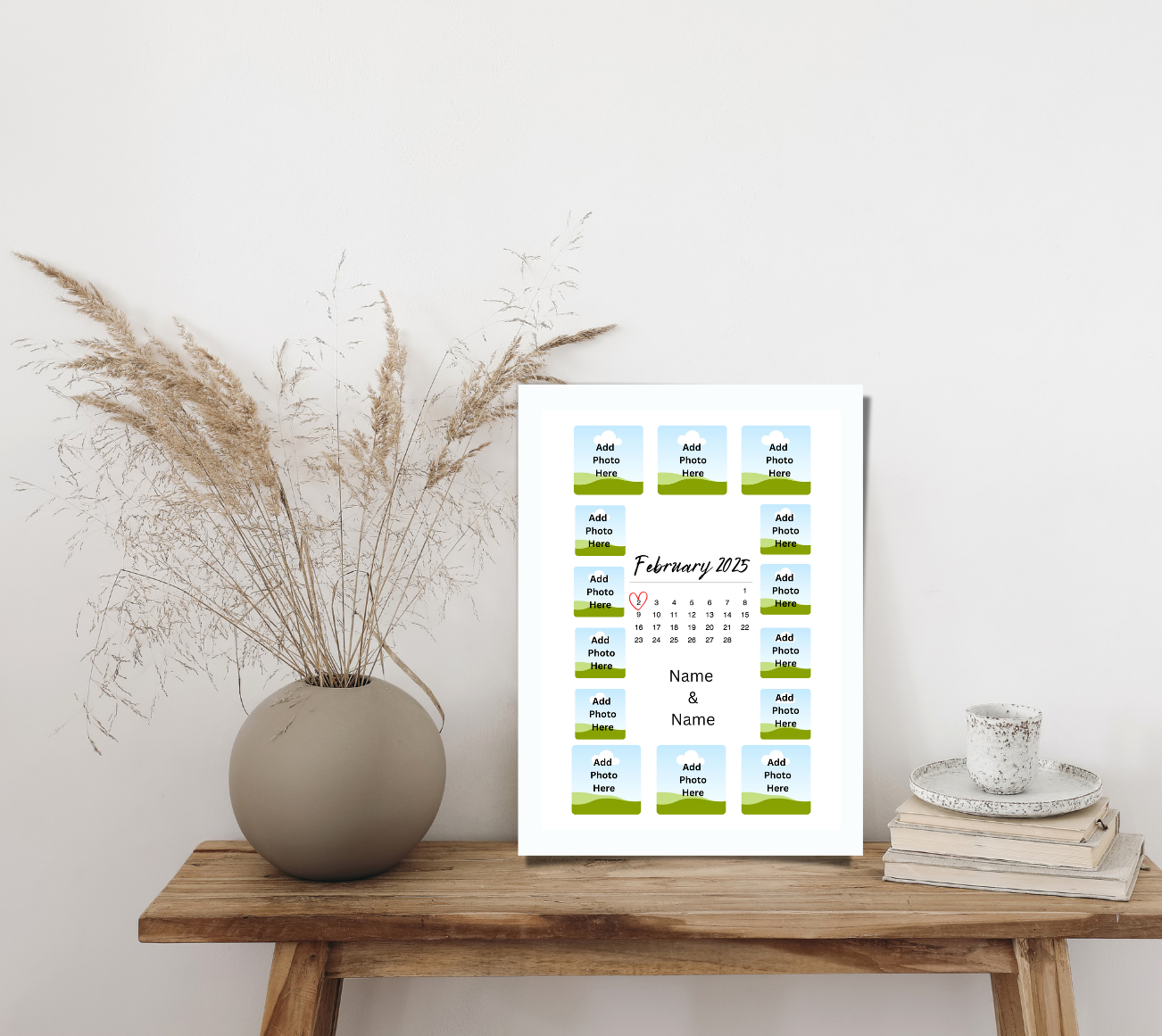 Valentine's Day & Anniversary Personalised Frames (4 Designs)