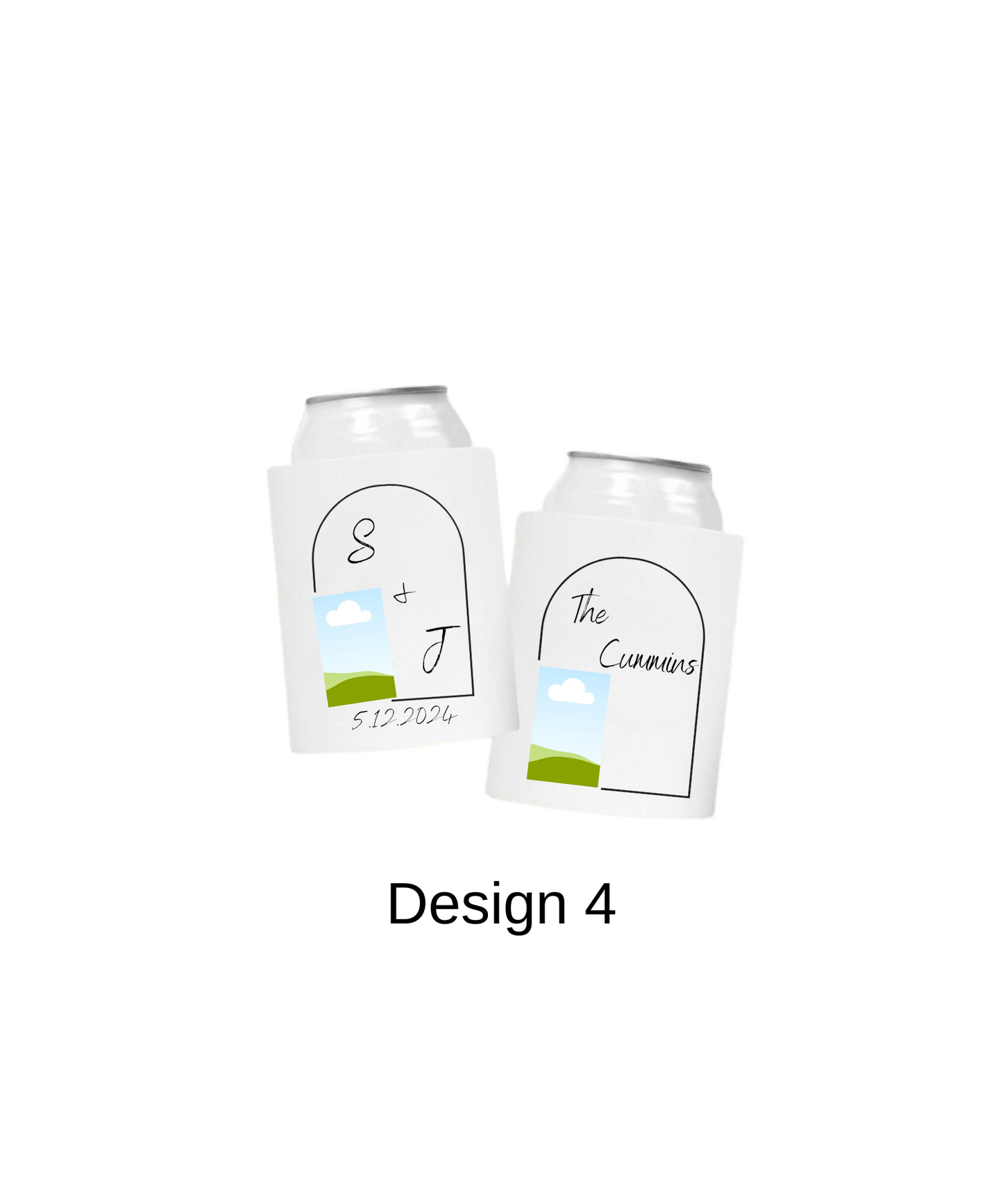 Engagement & Wedding Stubby Coasters - 4 designs